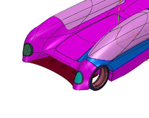 挎斗双鱼雷赛车汽车