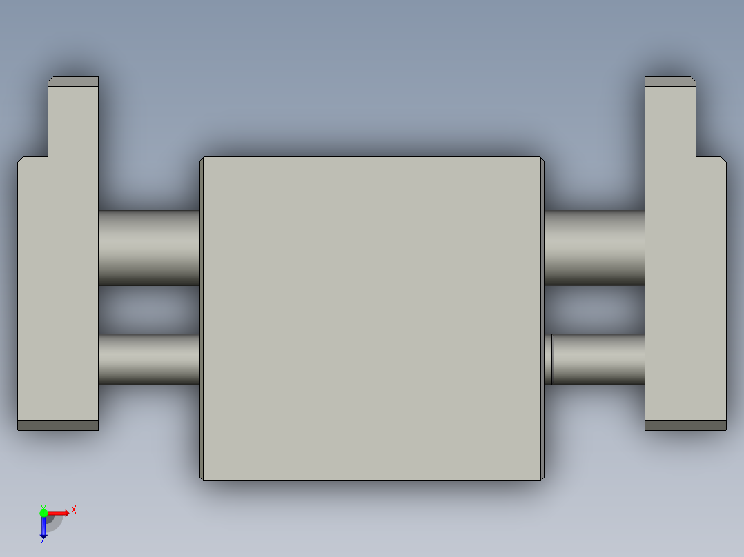普通气爪PH06-20俯视图