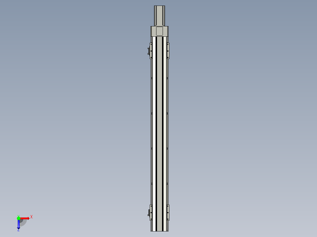 直线模组LHAT10-CA-S900-M-C3设计图纸俯视图