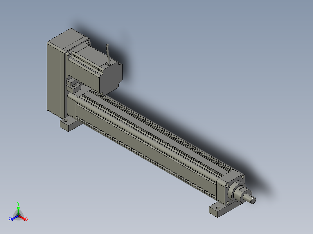 FXKD075侧法兰折返电动缸负载