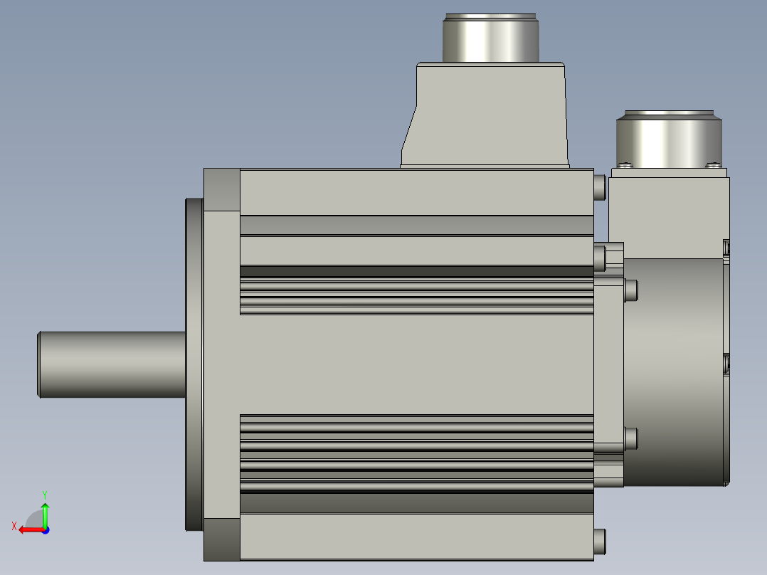 2000W MDME伺服马达后视图