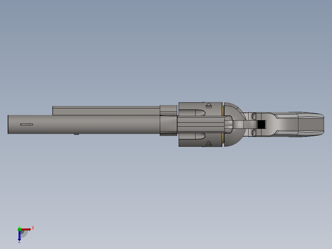 柯尔特45 SAA俯视图