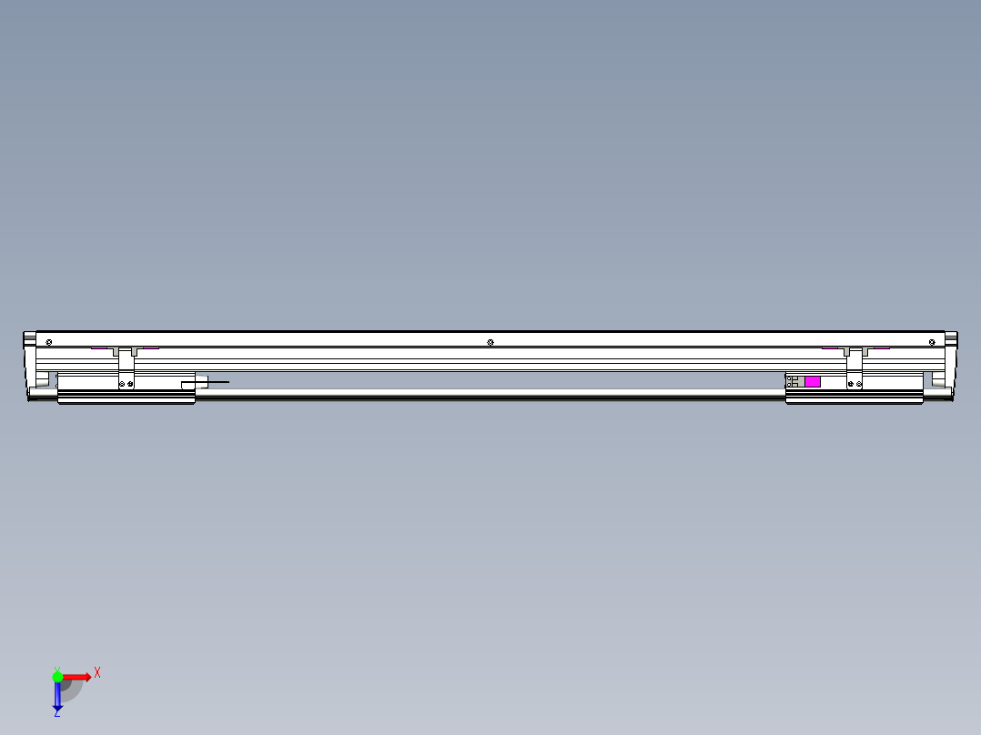 威洛博VL系列直线电机模组-2VL14S2-S650俯视图