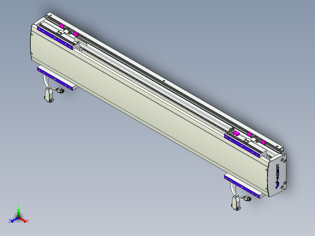 威洛博VL系列直线电机模组-2VL14S2-S650正等轴测图