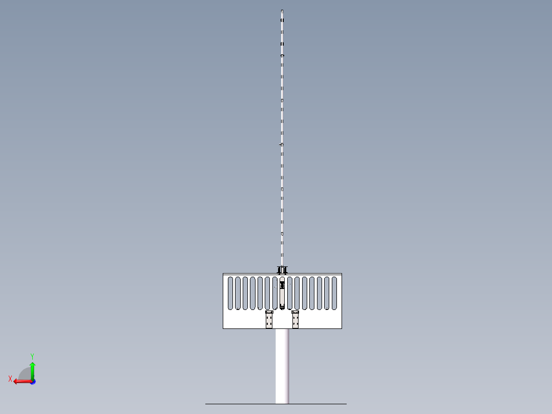 手动升降机后视图