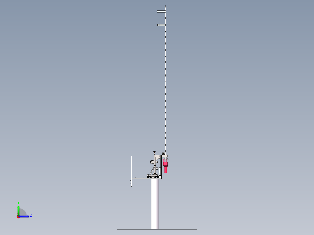 手动升降机左视图