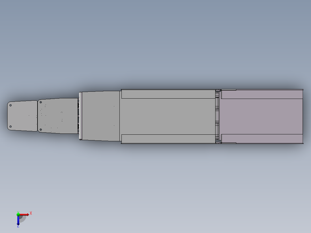掩护式液压支架1415020俯视图