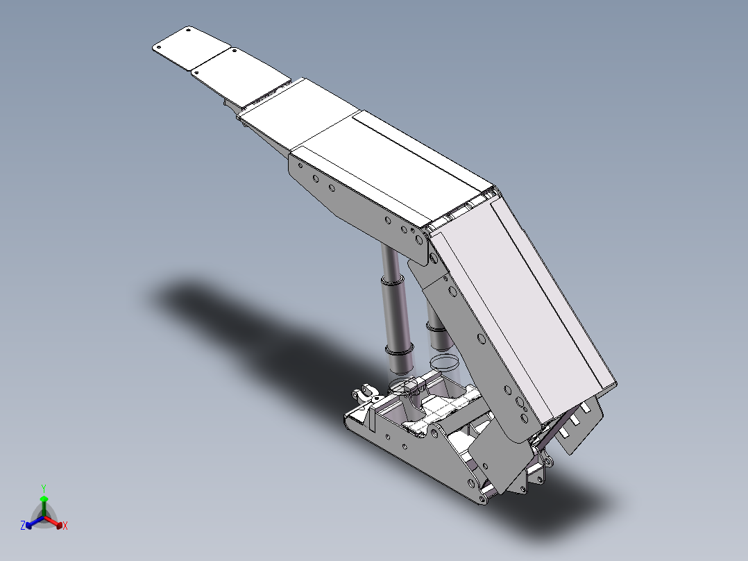 掩护式液压支架1415020正等轴测图