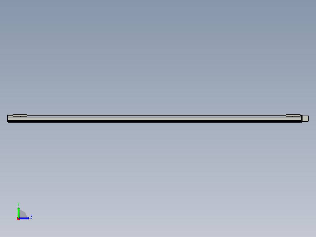 直线模组LHB21-L40-S4300-L(B)设计图纸左视图