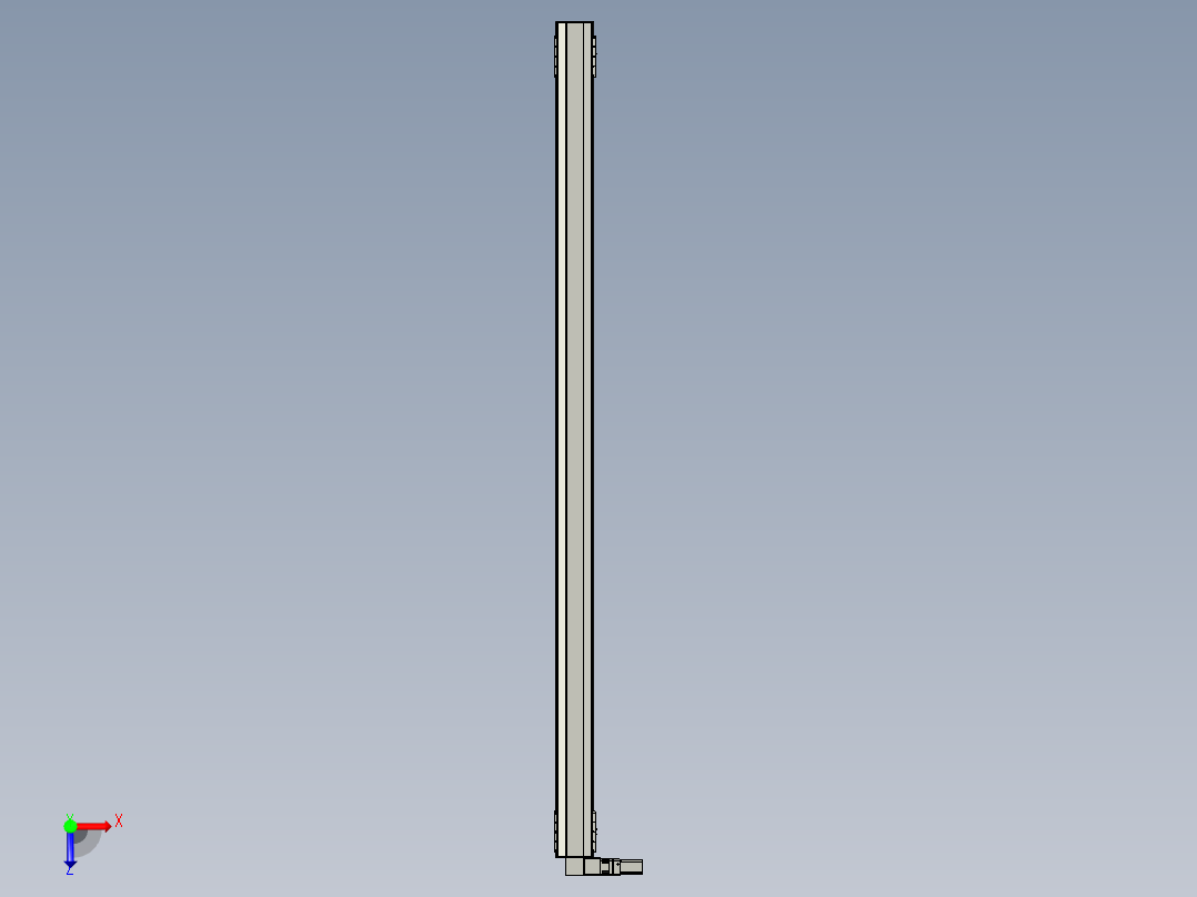 直线模组LHB21-L40-S4300-L(B)设计图纸俯视图