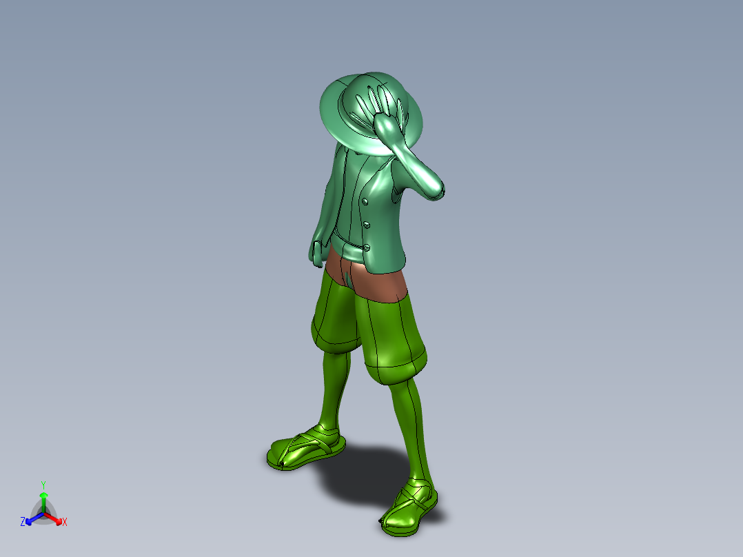 笑脸大笑路飞二次元模型