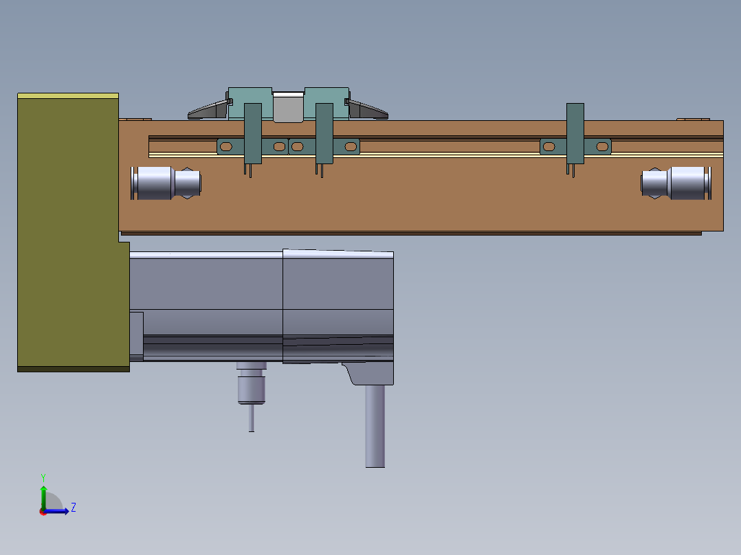 MCH丝杆全封闭MCH5M-BM-100W左视图
