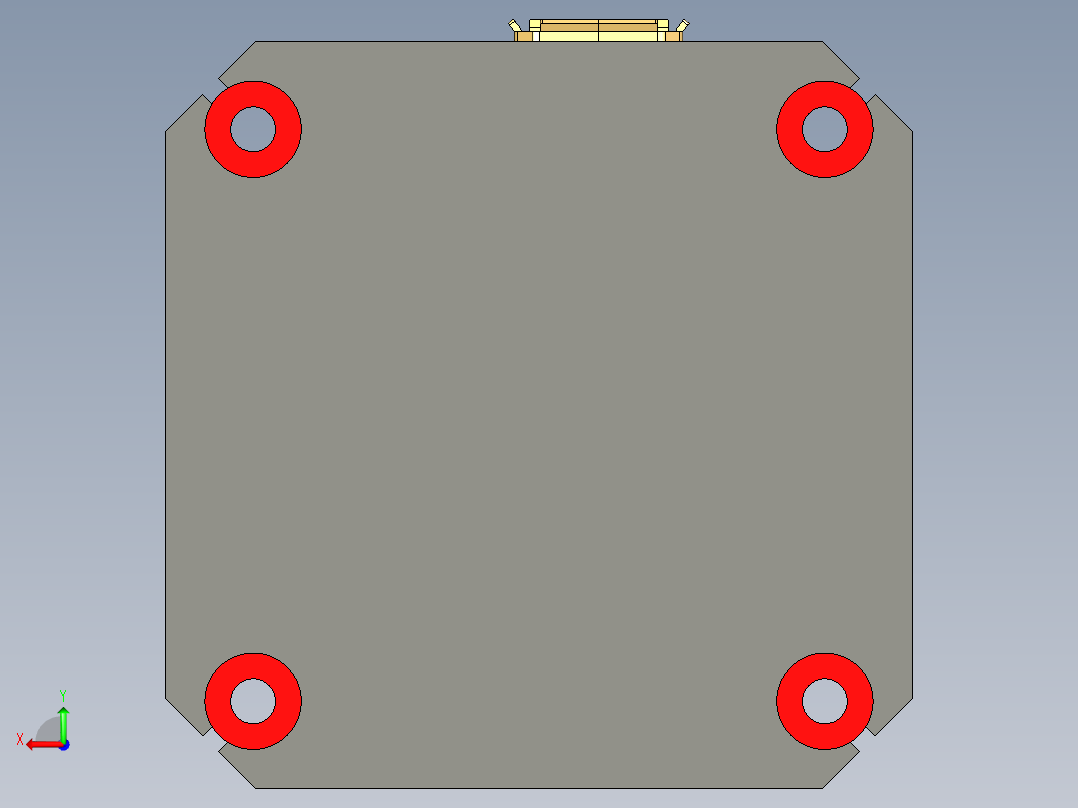 FPV无人机飞控电路板后视图