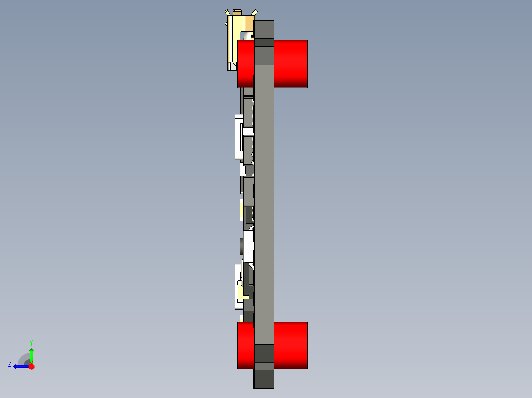 FPV无人机飞控电路板右视图