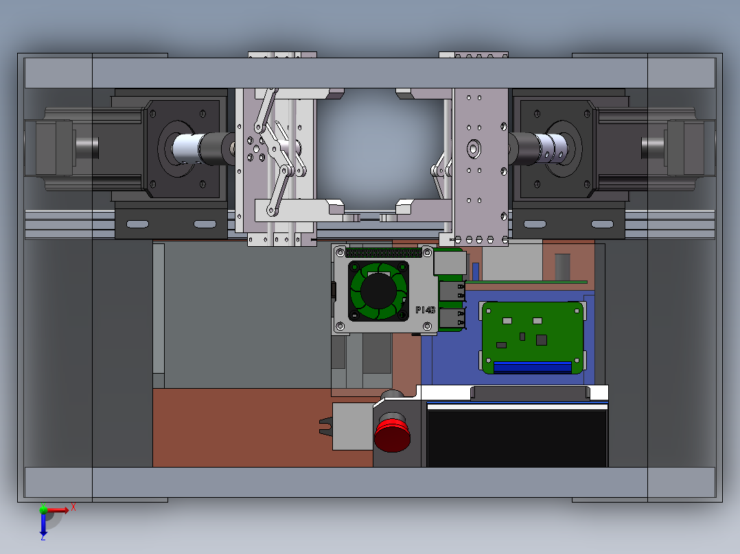 魔方机器人设计结构俯视图