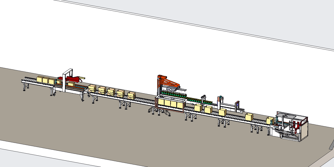 食品厂装箱方案creo