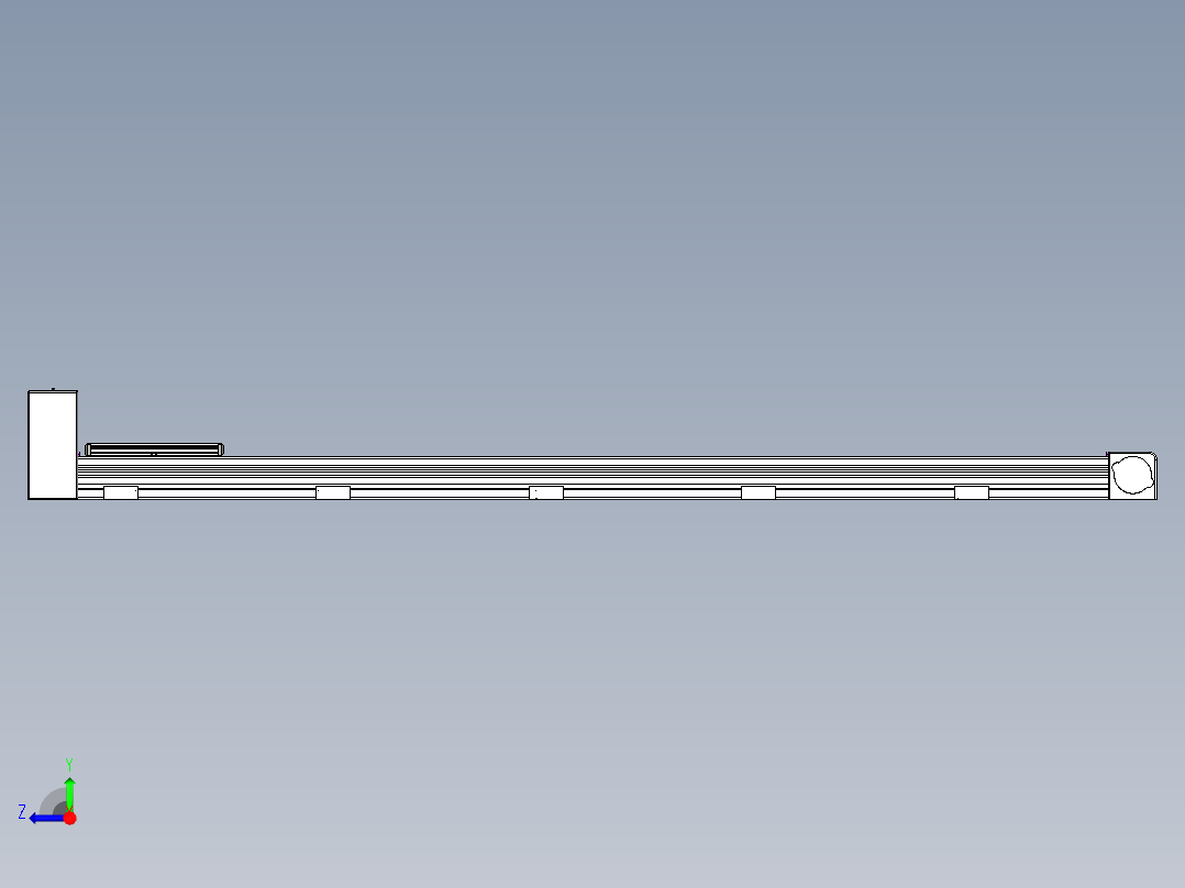 同步带滑台-欧规B8-L88-S1650-L-ZP75-D3-N10右视图