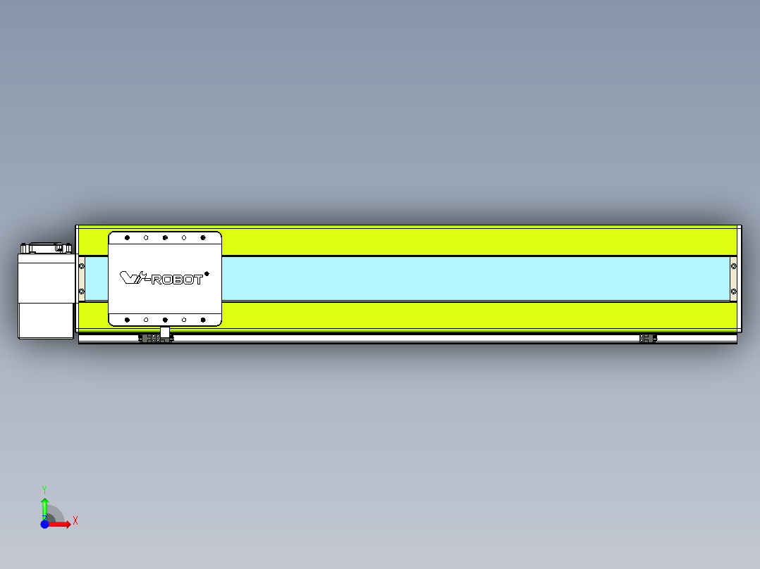 威洛博VBC同步带传动一无尘环境VBC17-L45-S750-BLD-ZP75-C3前视图