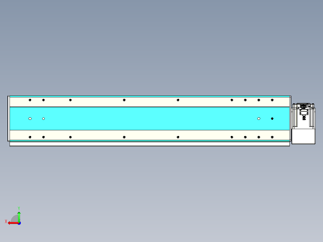 威洛博VBC同步带传动一无尘环境VBC17-L45-S750-BLD-ZP75-C3后视图