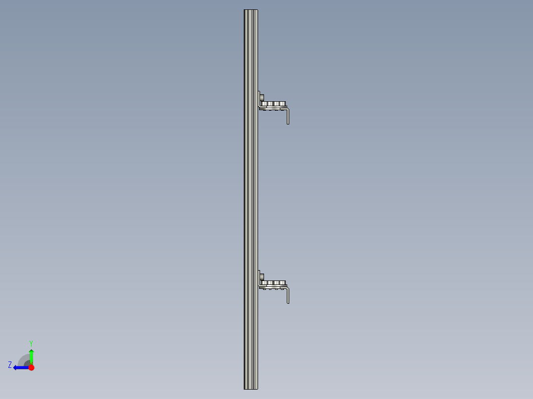基恩士SL-M36H_kc图纸模型右视图