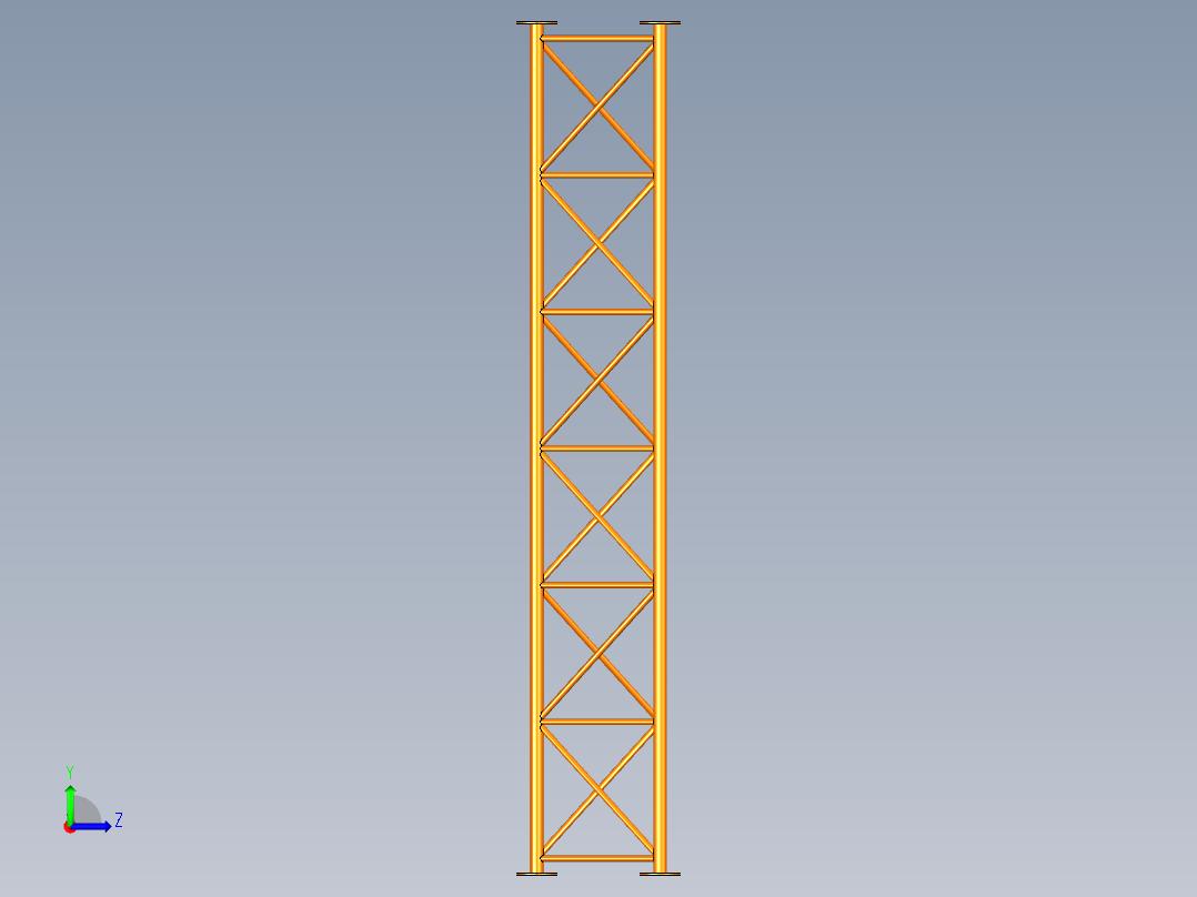 蜂窝网络基站左视图
