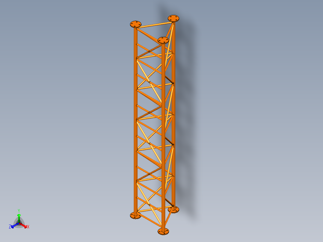 蜂窝网络基站正等轴测图