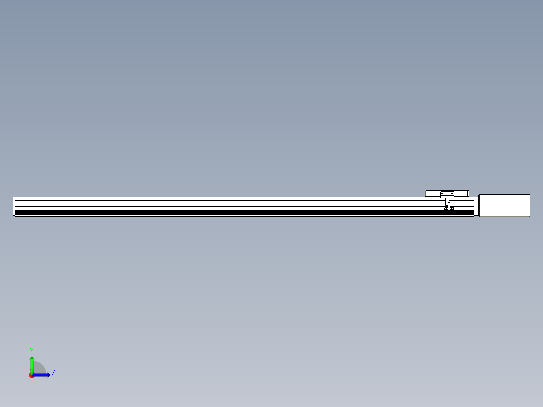 同步带全封闭直线模组TPA-HCB-105D-90-L1150-ML-C-P20-N3左视图