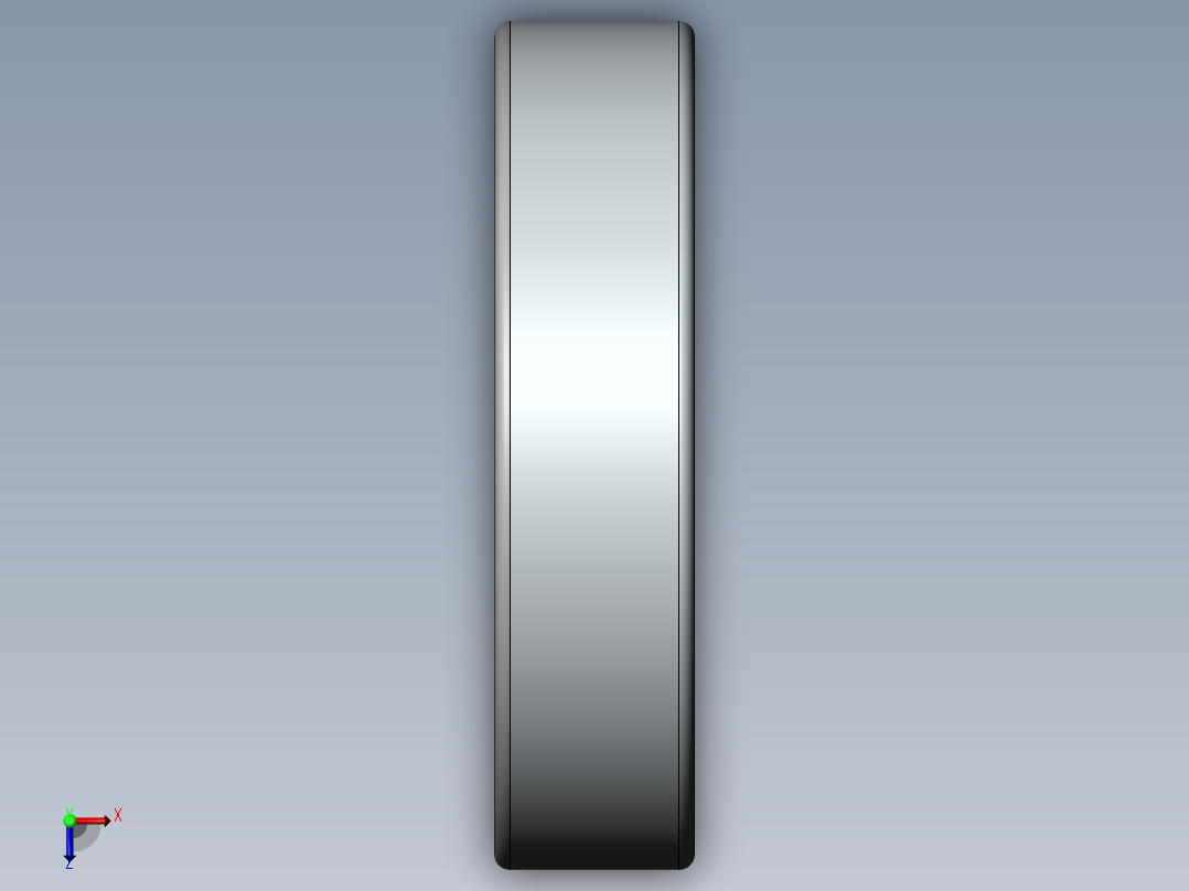 GB／T276-94深沟球轴承6006-2Z俯视图