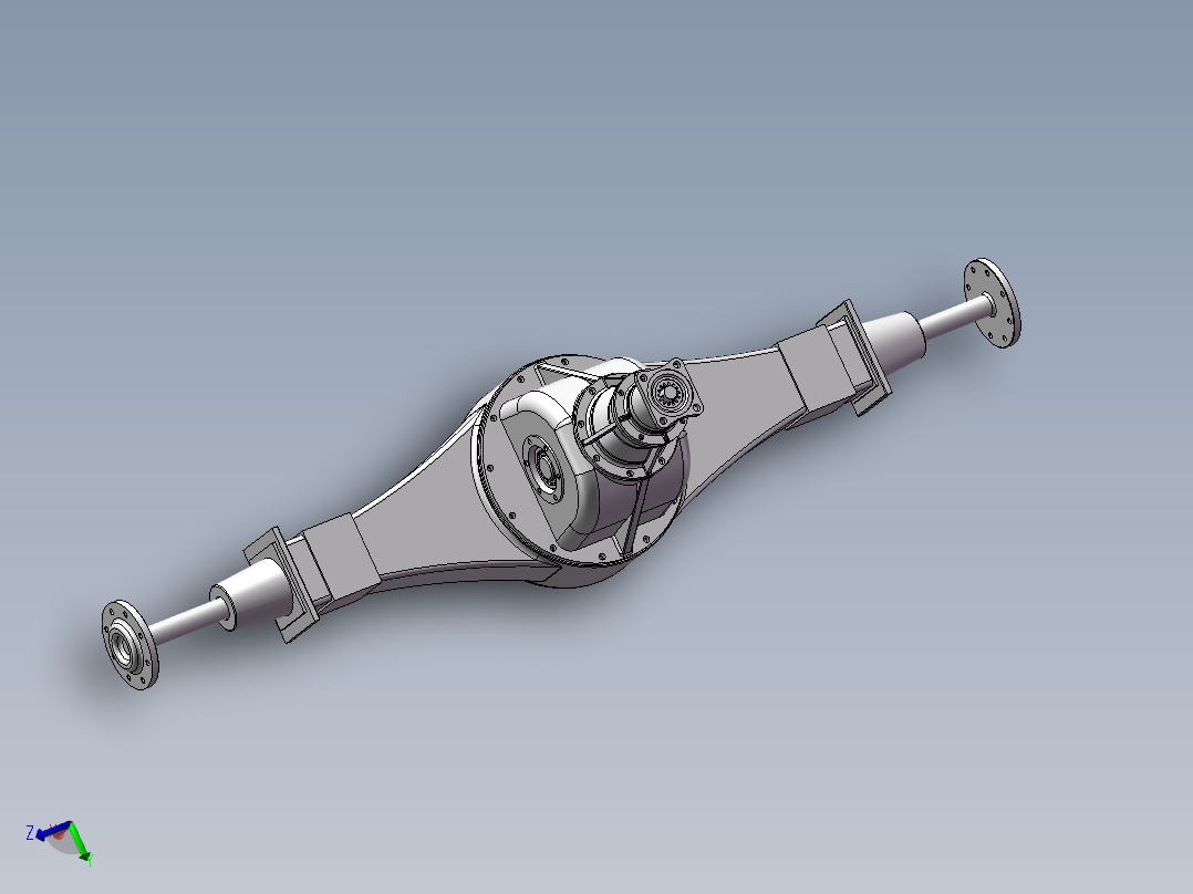 中型汽车驱动系统设计及仿真分析【双级主减速器驱动桥】【三维+二维+说明】