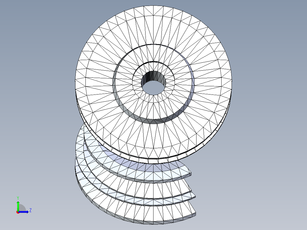 中间轮 3左视图