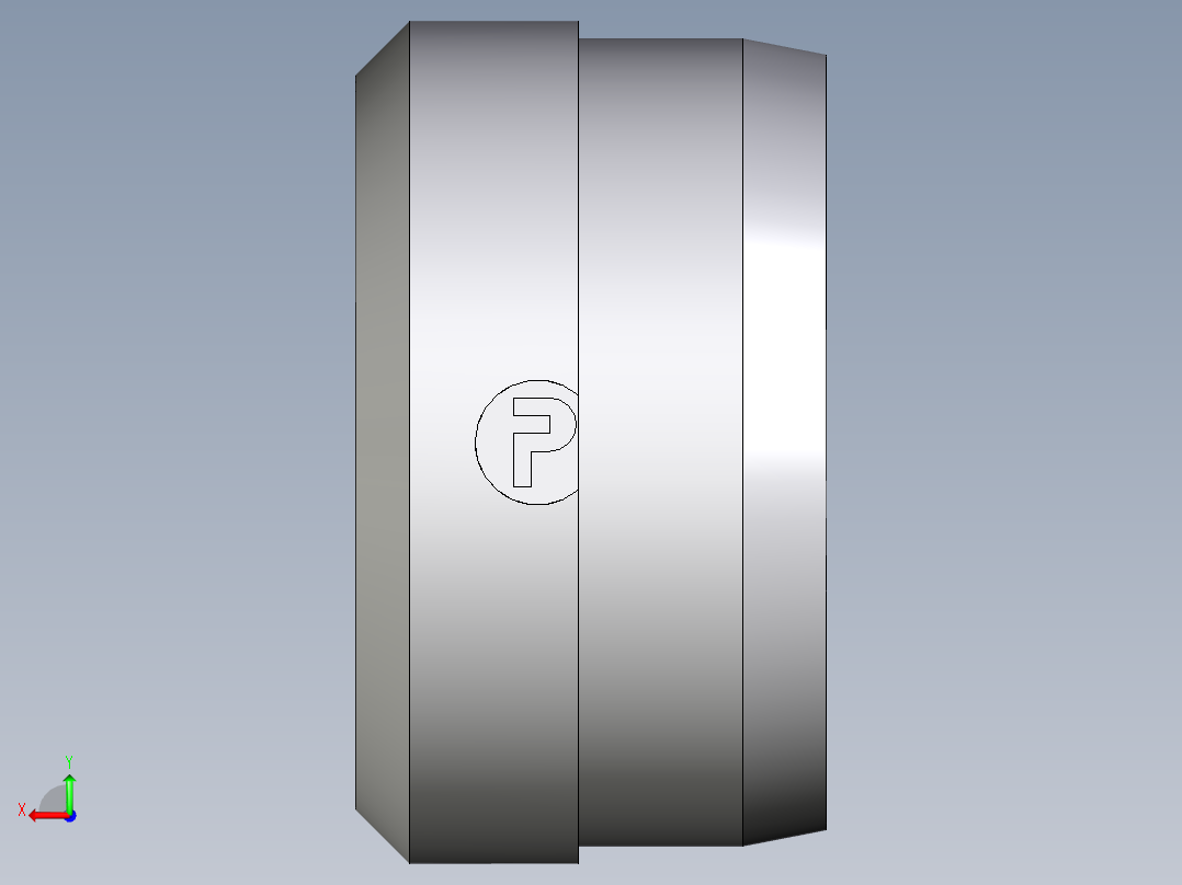 卡套式工业通用硬管接头EO_Progressive_ring_DPR14S71X后视图