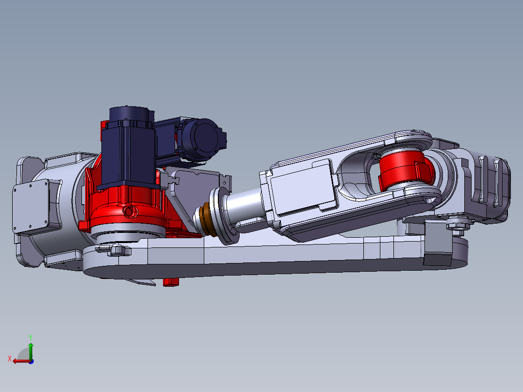 不二越机器人（工业机器人）后视图