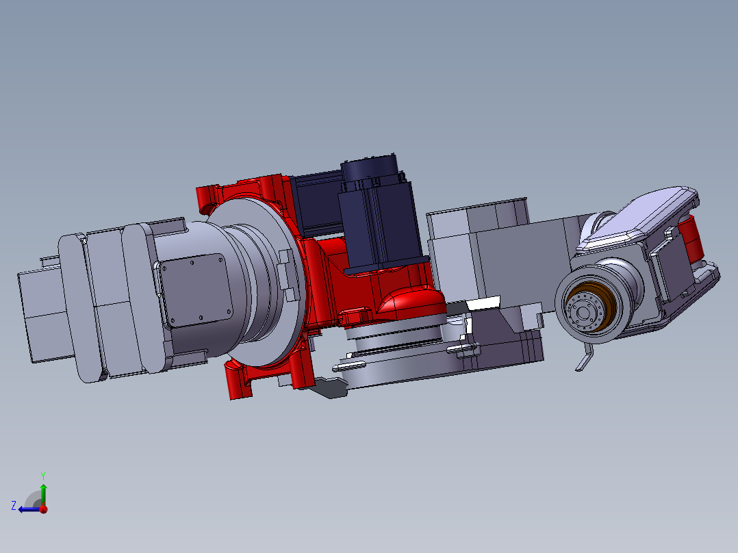 不二越机器人（工业机器人）右视图