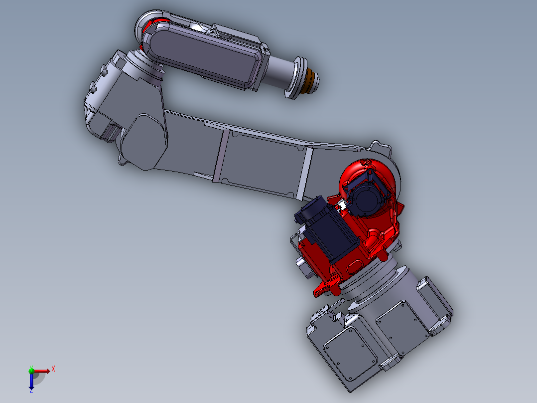 不二越机器人（工业机器人）俯视图