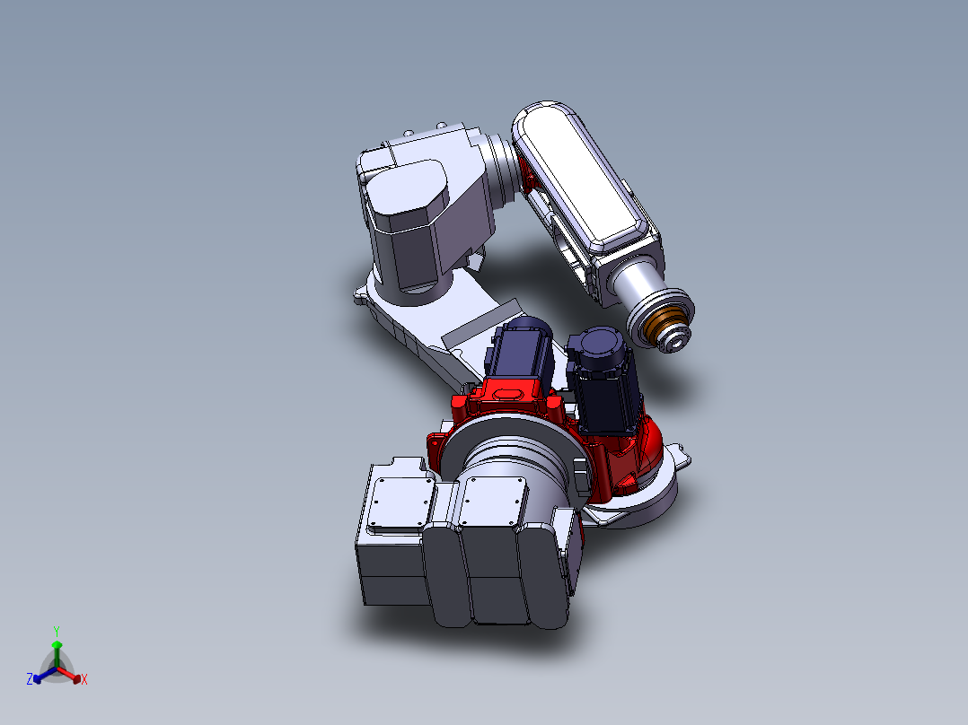 不二越机器人（工业机器人）正等轴测图