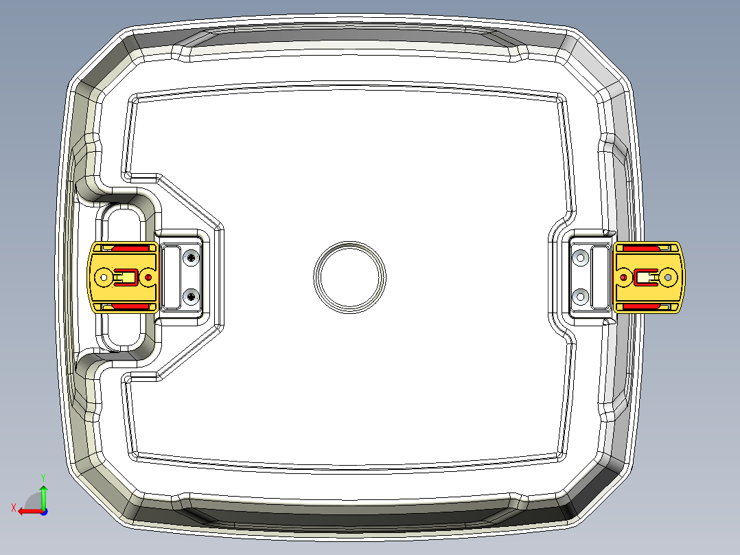 便携式厕所后视图