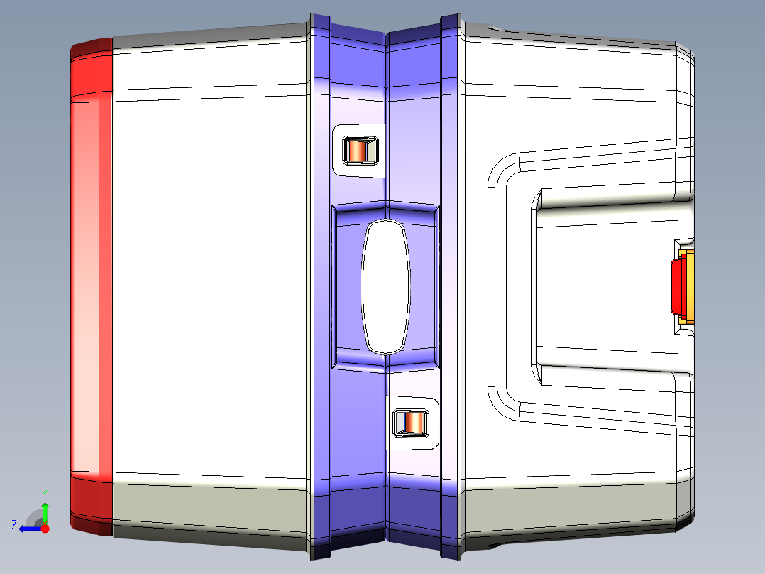 便携式厕所右视图
