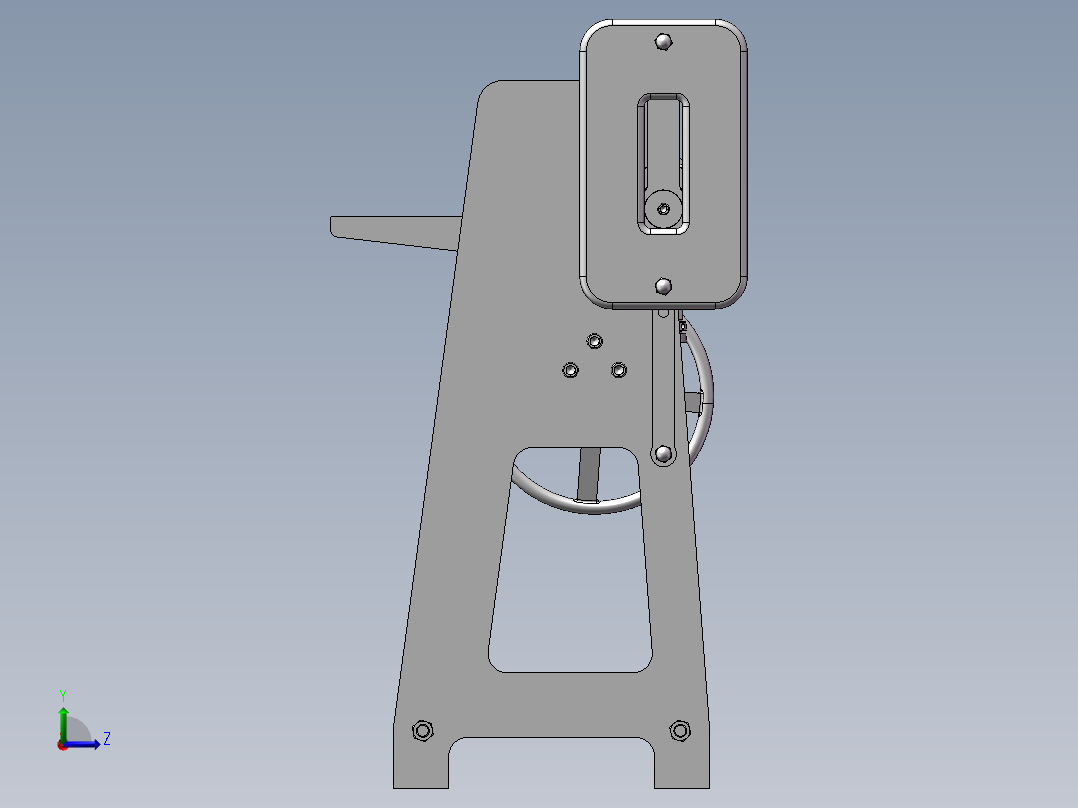 钣金折弯机 (2)左视图