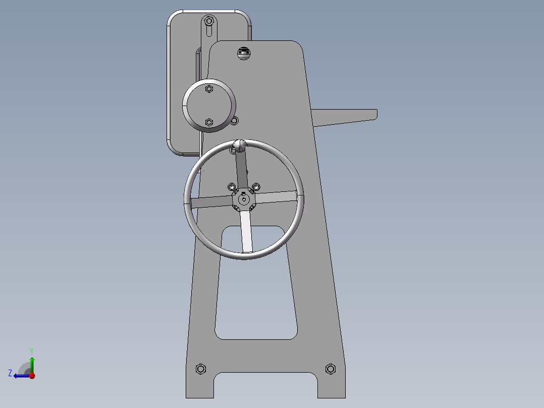 钣金折弯机 (2)右视图