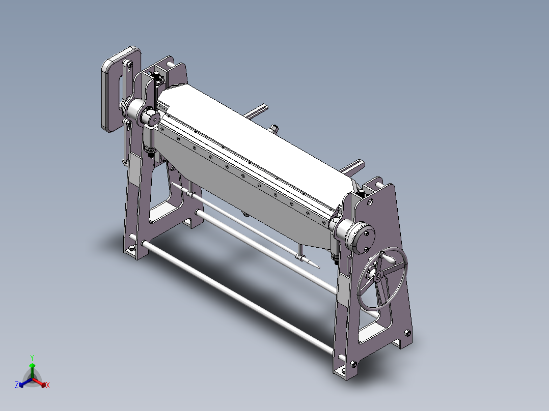 钣金折弯机 (2)正等轴测图