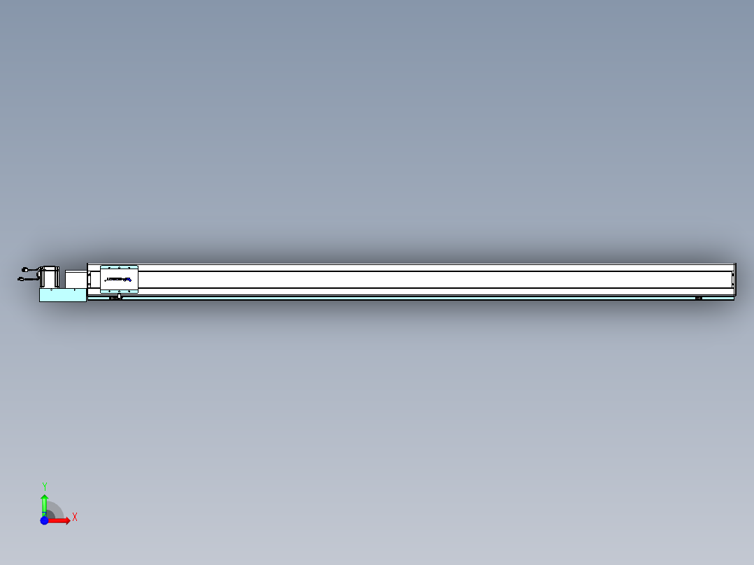 威洛博VBC同步带传动一无尘环境VBC14-L45-S2450-BL-ZP75-C3前视图