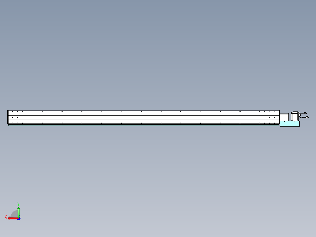 威洛博VBC同步带传动一无尘环境VBC14-L45-S2450-BL-ZP75-C3后视图