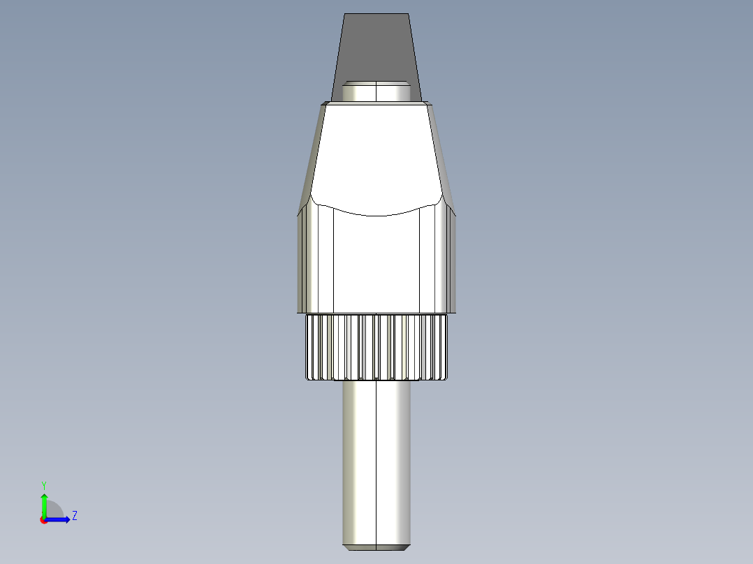 調整式把手(塑膠)MR.P-3D多系列多零件图纸模型左视图