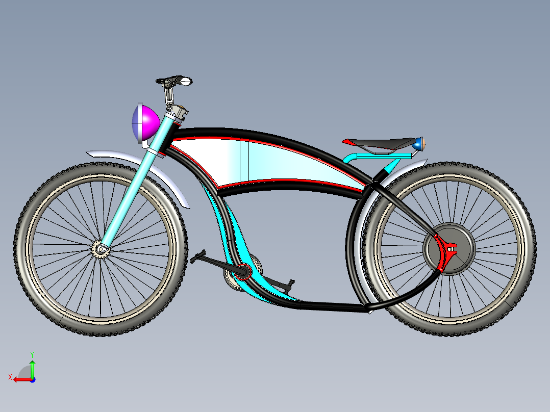 电动自行车-7-igs后视图