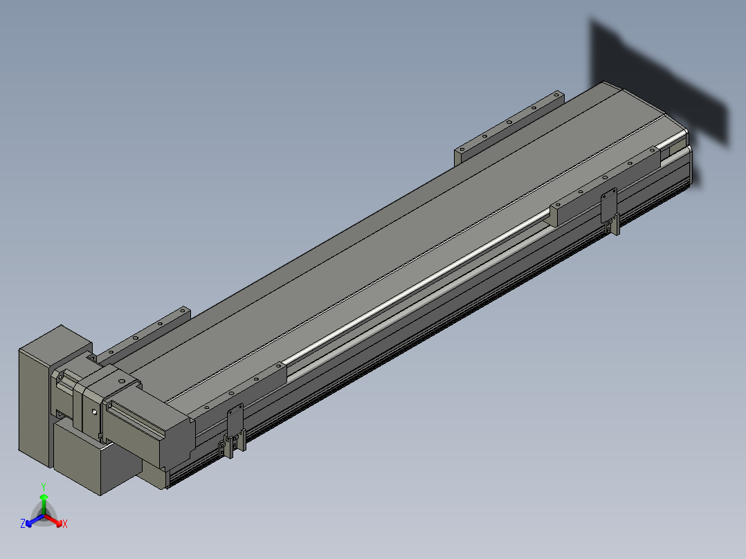 直线模组LHB21-L40-S800-LU设计图纸