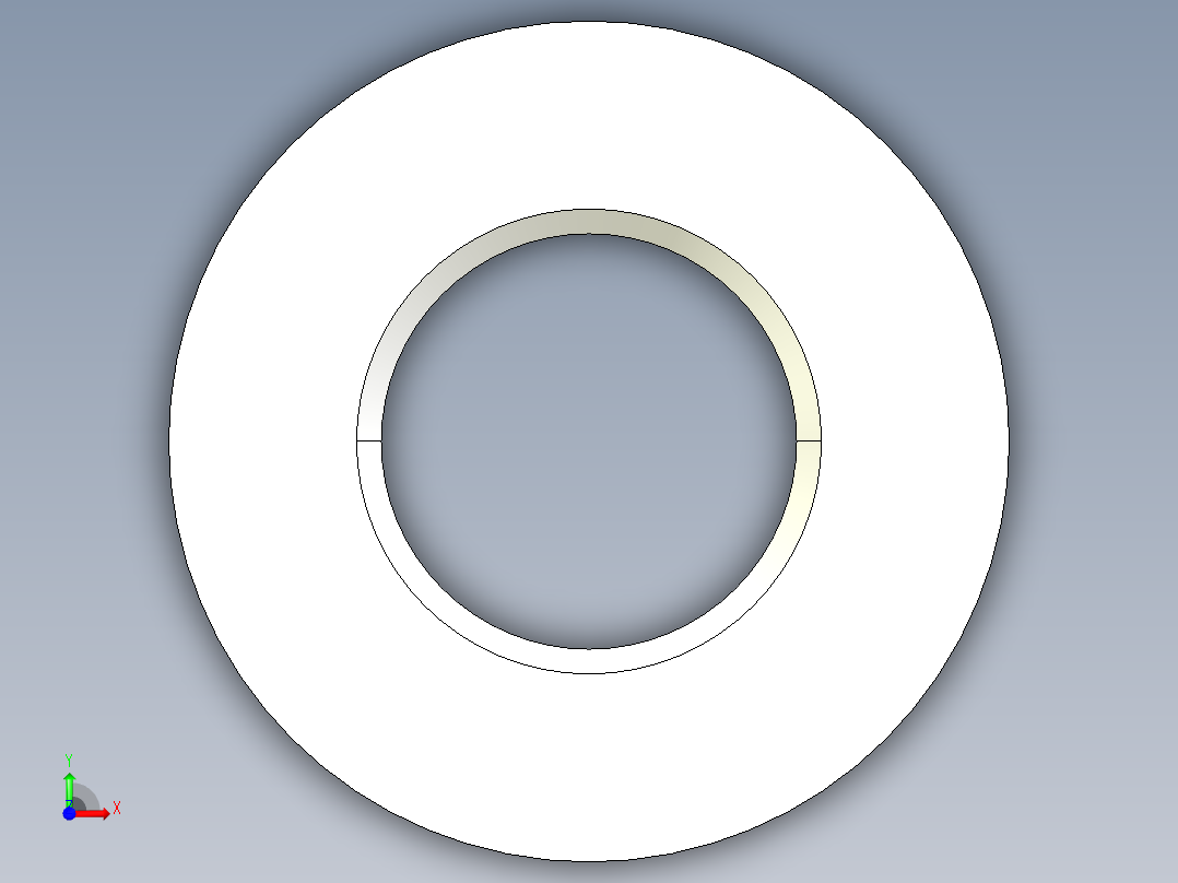 球面華司2305-3D多系列多零件图纸模型前视图