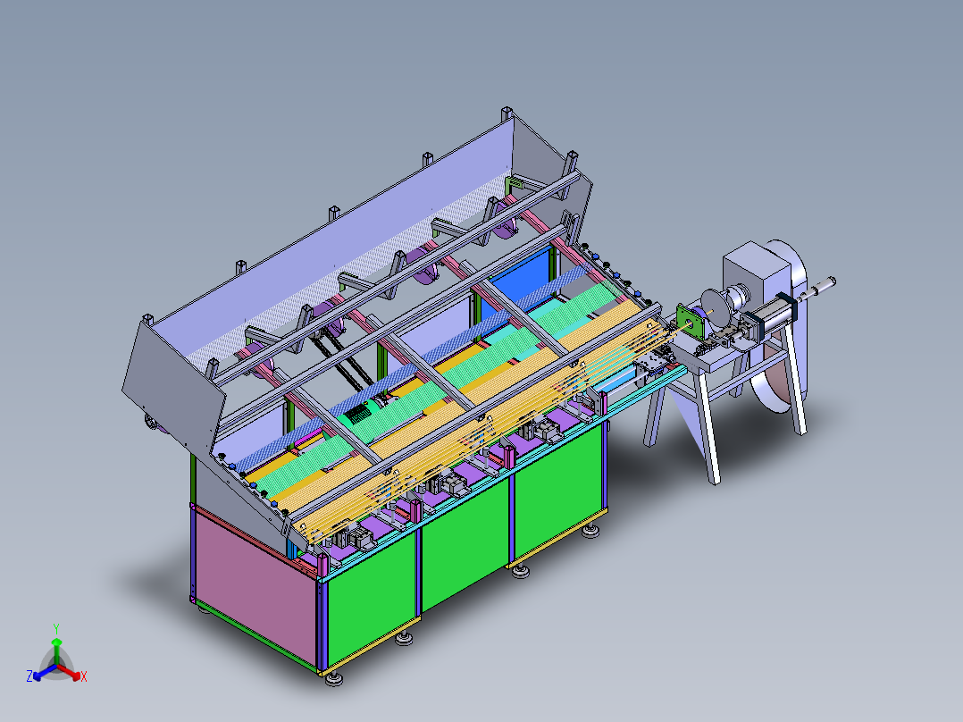管类自动车销机sw23正等轴测图