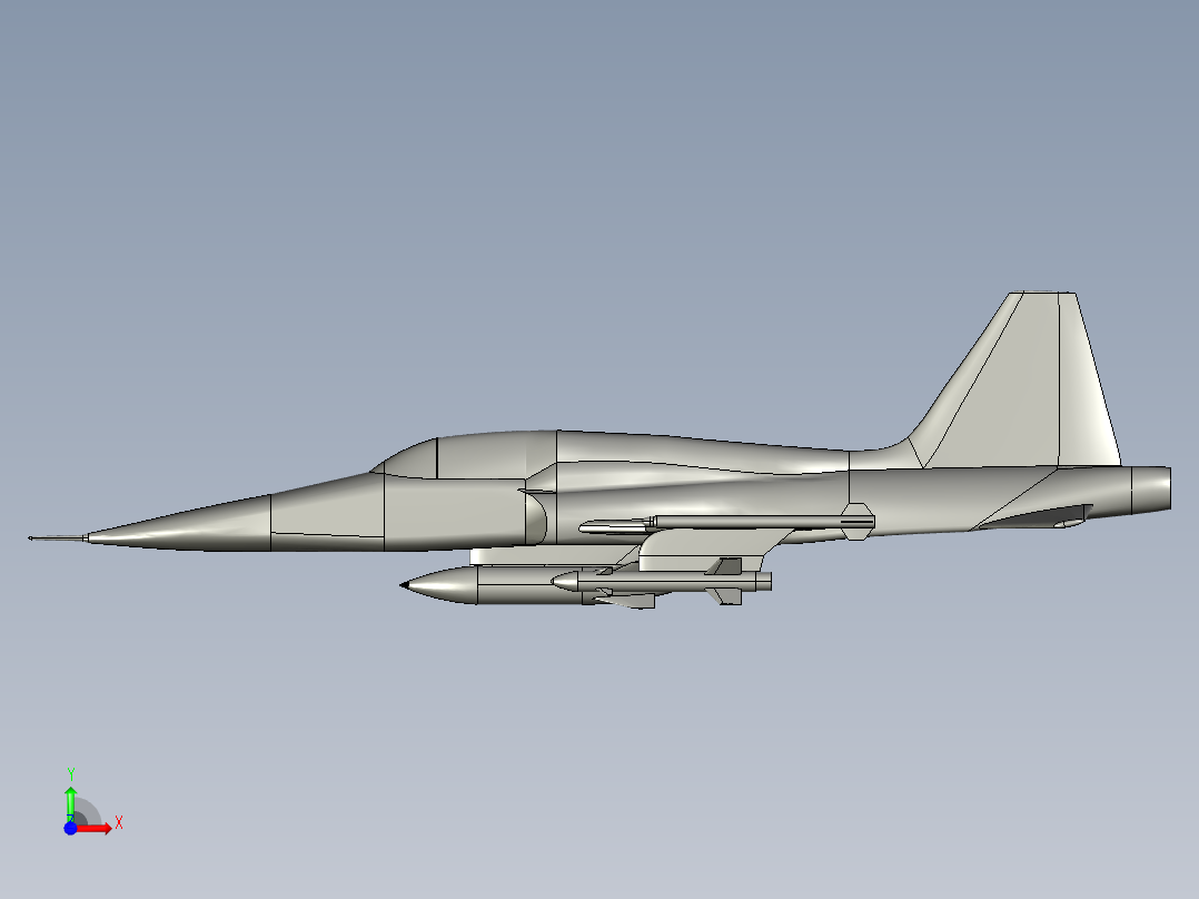 148-northrop-f5 STEP前视图