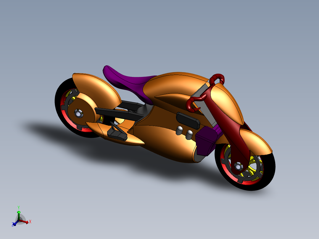 炫酷<span style='color: red'>摩托车</span>