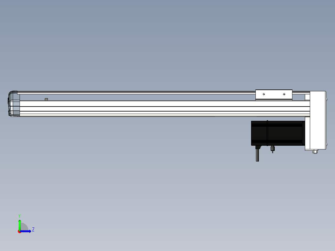 Toyo东佑达直线模组-ETH10-550-BM-200W+煞車左视图